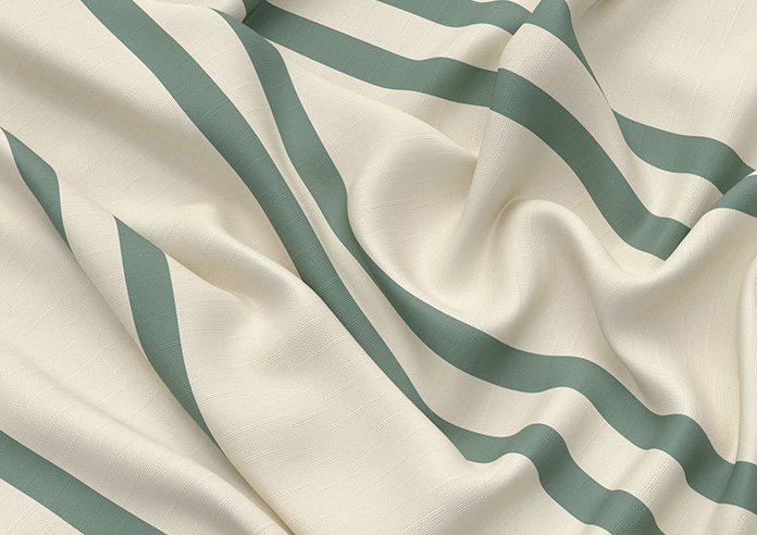 Adelaide, Winnies Stripe Barbing Green - Made to Measure Curtains - Image 4